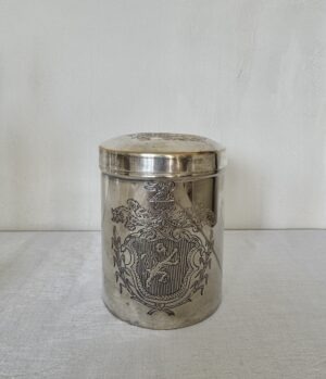 Vintage silver plated jar